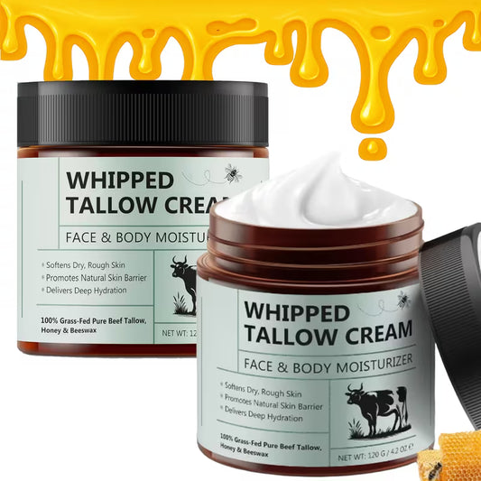 Grass-Fed Tallow Honey Skin Cream Deal (2-Piece Set)