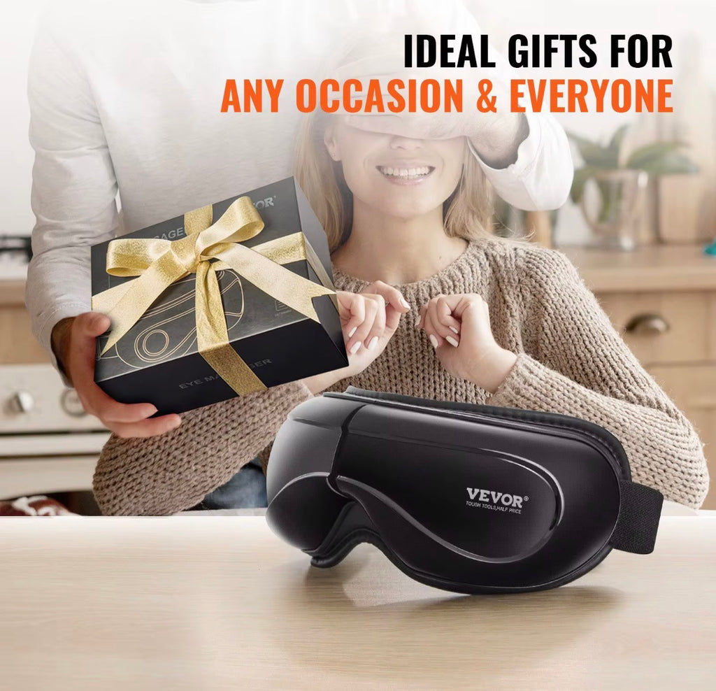 VEVOR Heated Eye Massager with Bluetooth & Remote