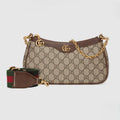 Monogram Chain Shoulder Bag (Brown)