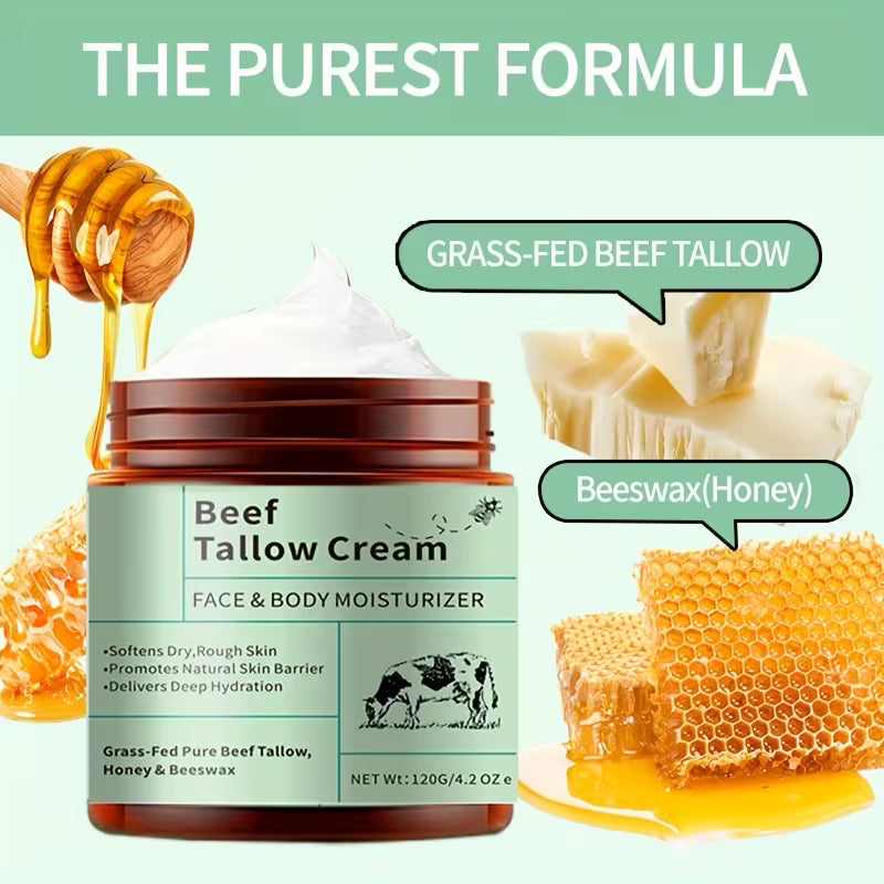 Grass-Fed Tallow Honey Skin Cream Deal (2-Piece Set)