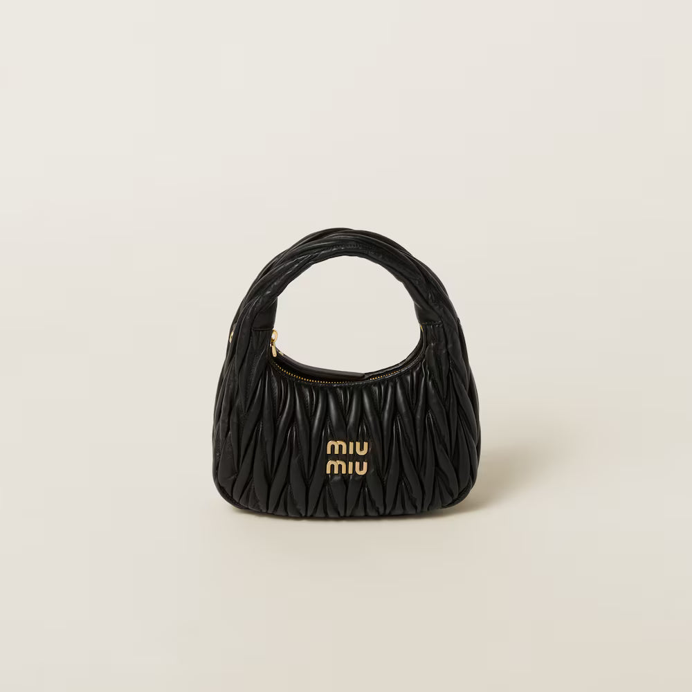 Matelassé Leather Underarm Bag