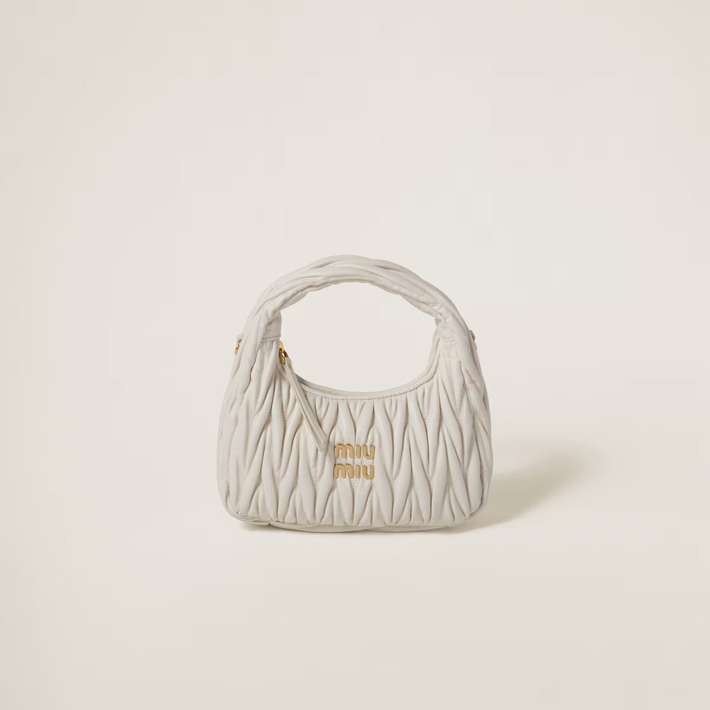 Matelassé Leather Underarm Bag