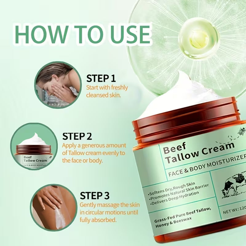 Grass-Fed Tallow Honey Skin Cream Deal (2-Piece Set)